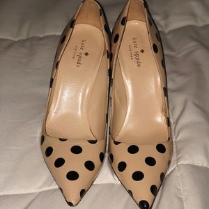 Kate Spade Patent Leather Polka Dot Pumps